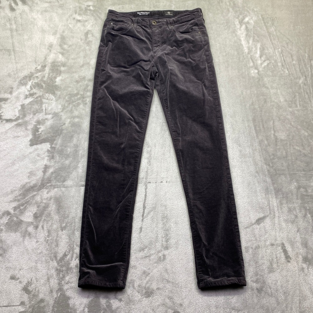 AG Adriano Goldschmied Stevie‎ Ankle Slim Straight Leg Corduroy Pant Women 26R